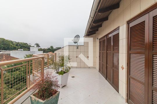 Varanda da Sala 2 de apartamento à venda com 3 quartos, 235m² em Santo Antônio, Porto Alegre