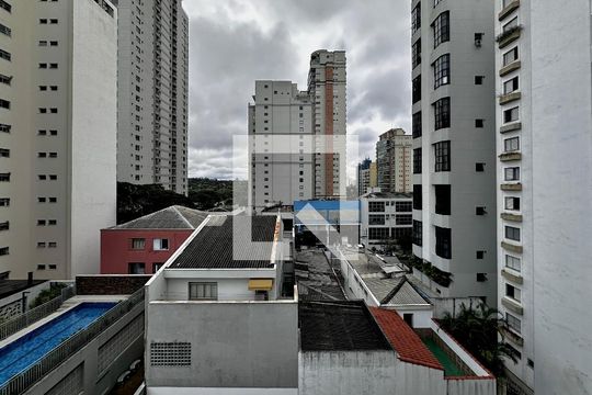 Vista de apartamento à venda com 1 quarto, 50m² em Brooklin, São Paulo