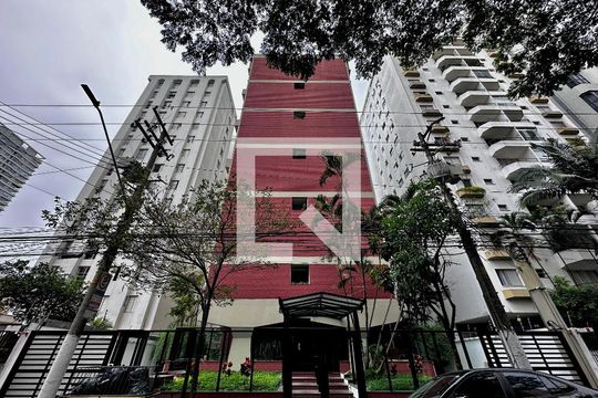 Fachada de apartamento à venda com 1 quarto, 50m² em Brooklin, São Paulo