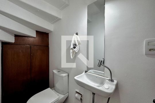 Lavabo de apartamento à venda com 1 quarto, 50m² em Brooklin, São Paulo
