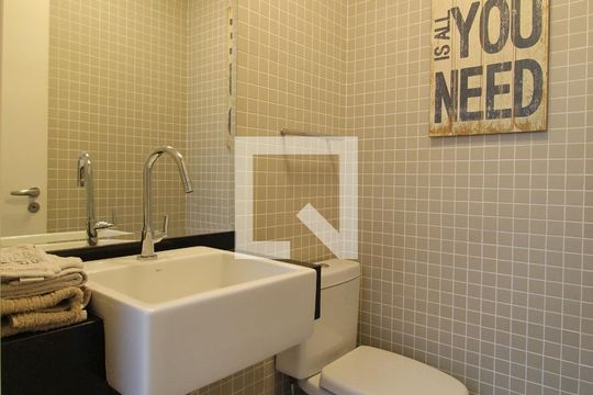 Lavabo de apartamento à venda com 1 quarto, 109m² em Vila Nova Conceição, São Paulo