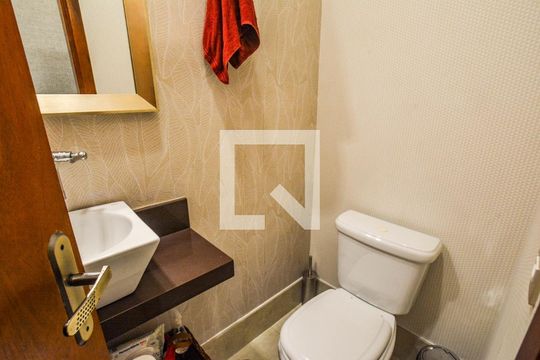 Lavabo de casa de condomínio à venda com 3 quartos, 138m² em Jardim Santo Antônio, Santo André
