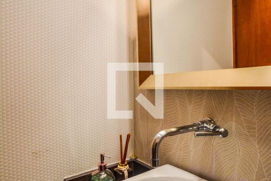 Lavabo de casa de condomínio à venda com 3 quartos, 138m² em Jardim Santo Antônio, Santo André