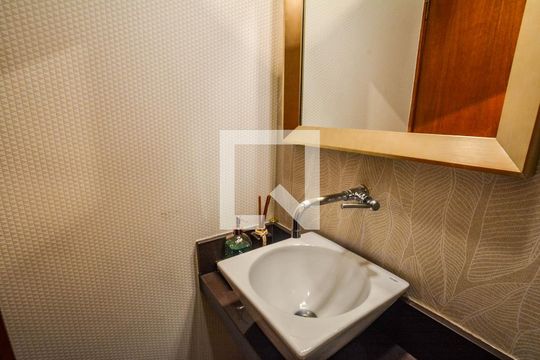 Lavabo de casa de condomínio à venda com 3 quartos, 138m² em Jardim Santo Antônio, Santo André