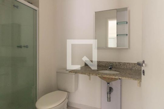 Banheiro Social de kitnet/studio à venda com 1 quarto, 46m² em República, São Paulo