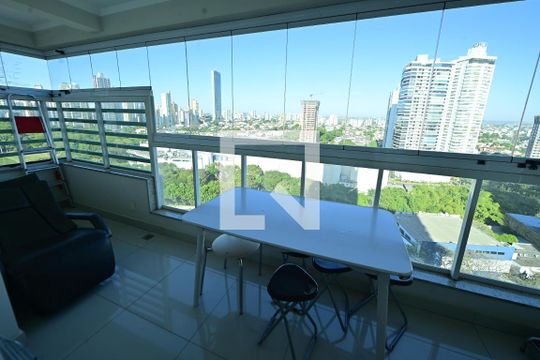 Varanda gourmet de apartamento para alugar com 1 quarto, 46m² em Setor Bueno, Goiânia