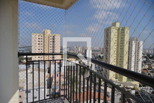 Vista da Sacada de apartamento à venda com 2 quartos, 67m² em Vila Valparaíso, Santo André