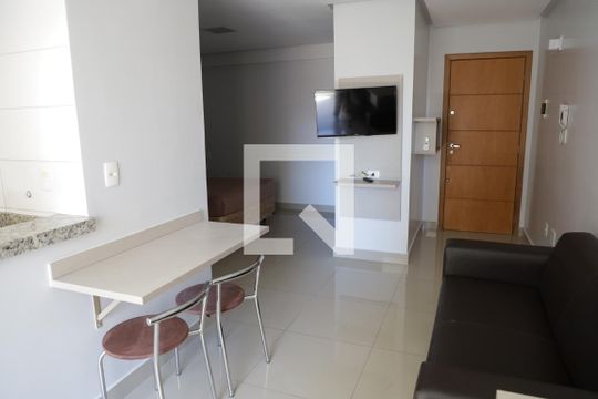 Sala de apartamento para alugar com 1 quarto, 60m² em Setor Bueno, Goiânia