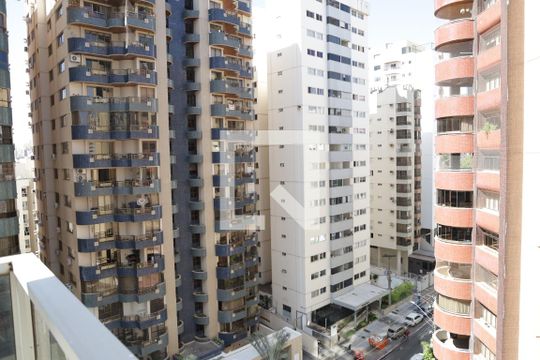 Varanda da Sala de apartamento para alugar com 1 quarto, 60m² em Setor Bueno, Goiânia
