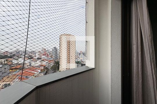 Sacada da suíte de apartamento à venda com 3 quartos, 105m² em Vila Valparaíso, Santo André
