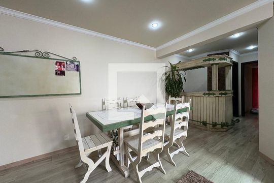 Sala de apartamento à venda com 3 quartos, 105m² em Vila Valparaíso, Santo André