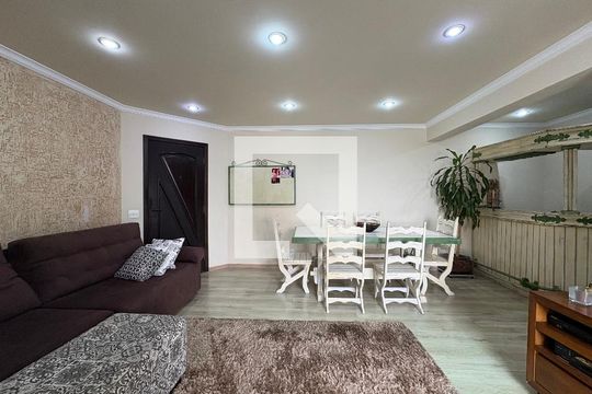 Sala de apartamento à venda com 3 quartos, 105m² em Vila Valparaíso, Santo André