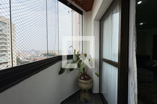 Sacada de apartamento à venda com 3 quartos, 105m² em Vila Valparaíso, Santo André