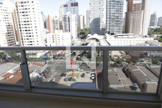 varanda de apartamento para alugar com 1 quarto, 60m² em Setor Bueno, Goiânia