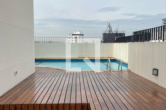 Área comum - Piscina de apartamento à venda com 1 quarto, 36m² em Santo Amaro, São Paulo
