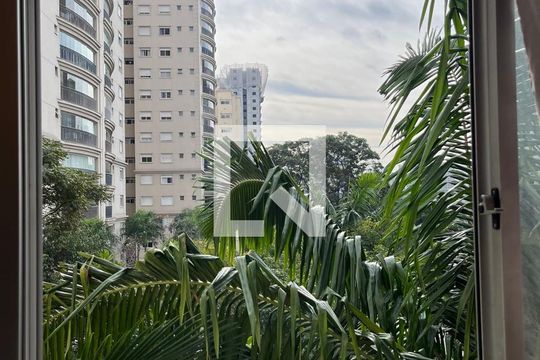 Vista da Sala de apartamento à venda com 1 quarto, 36m² em Santo Amaro, São Paulo
