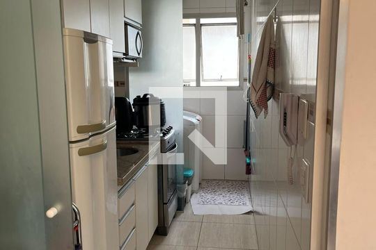 Cozinha de apartamento à venda com 1 quarto, 36m² em Santo Amaro, São Paulo