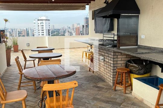 Área comum - Churrasqueira de apartamento à venda com 1 quarto, 36m² em Santo Amaro, São Paulo