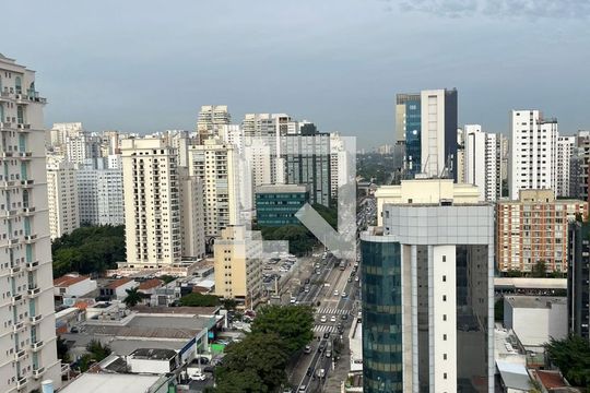 Vista Área comum de apartamento à venda com 1 quarto, 36m² em Santo Amaro, São Paulo