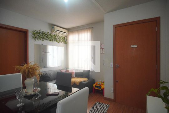 Sala de apartamento à venda com 2 quartos, 56m² em Canudos, Novo Hamburgo