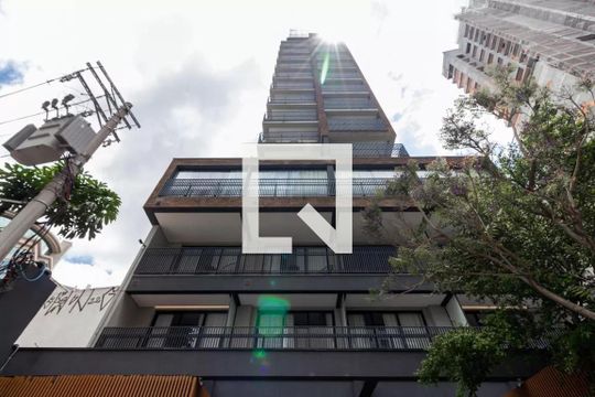Fachada de kitnet/studio à venda com 1 quarto, 32m² em Moema, São Paulo