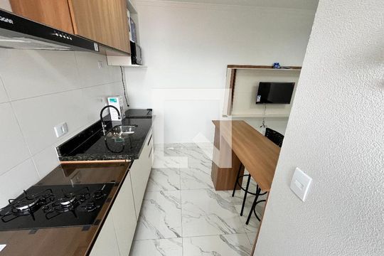 Sala/Cozinha de apartamento para alugar com 1 quarto, 30m² em Parque Peruche, São Paulo
