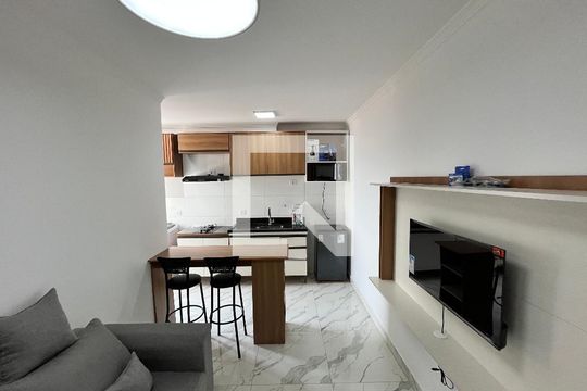 Sala/Cozinha de apartamento para alugar com 1 quarto, 30m² em Parque Peruche, São Paulo