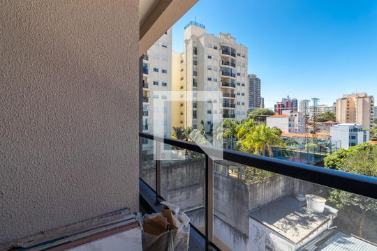 Varanda da Sala de apartamento à venda com 1 quarto, 29m² em Carandiru, São Paulo