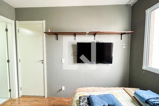 Suíte de apartamento para alugar com 1 quarto, 27m² em Jardim Caravelas, São Paulo
