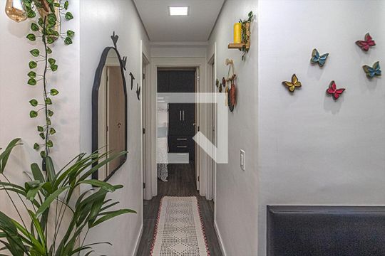 corredor para os cômodos de apartamento à venda com 2 quartos, 41m² em Jardim Sao Saverio, São Paulo