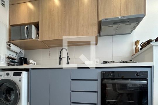 Cozinha de apartamento à venda com 1 quarto, 24m² em Alto da Mooca, São Paulo