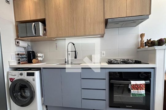 Cozinha de apartamento à venda com 1 quarto, 24m² em Alto da Mooca, São Paulo