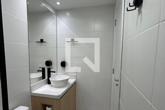 Banheiro da Suíte de apartamento à venda com 1 quarto, 24m² em Alto da Mooca, São Paulo