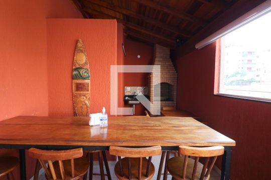 Área comum - Churrasqueira de apartamento para alugar com 1 quarto, 25m² em Jardim Virginia, Guarujá
