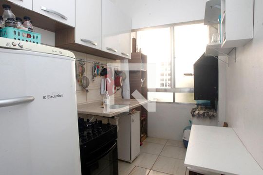 Cozinha e Área de Serviço de apartamento à venda com 1 quarto, 31m² em Centro Histórico, Porto Alegre