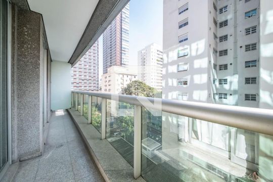 Varanda de apartamento à venda com 1 quarto, 60m² em Itaim Bibi, São Paulo