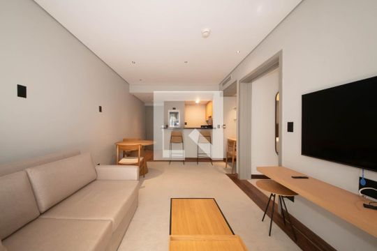 Sala de apartamento à venda com 1 quarto, 60m² em Itaim Bibi, São Paulo