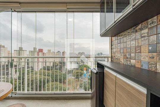 Varanda gourmet de apartamento para alugar com 2 quartos, 53m² em Vila Moraes, São Paulo