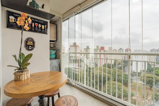Varanda gourmet de apartamento para alugar com 2 quartos, 53m² em Vila Moraes, São Paulo
