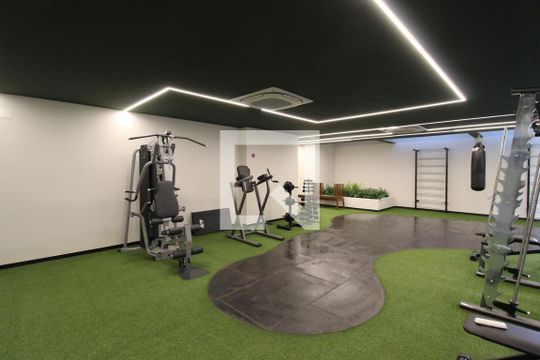 Área Comum - Academia de kitnet/studio para alugar com 1 quarto, 22m² em Indianópolis, São Paulo