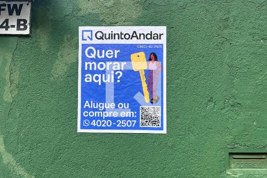 Plaquinha de kitnet/studio para alugar com 1 quarto, 35m² em Recreio dos Bandeirantes, Rio de Janeiro