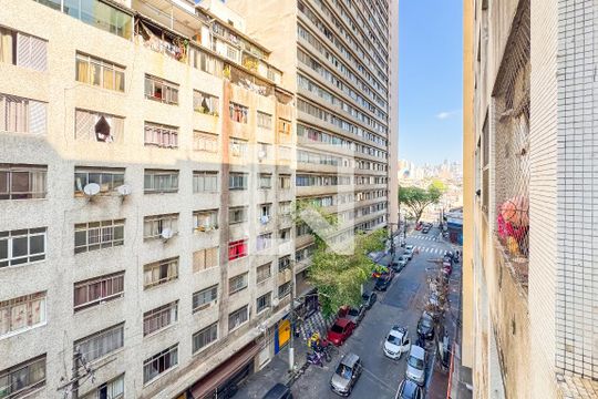 Vista do Quarto de apartamento à venda com 1 quarto, 38m² em Liberdade, São Paulo