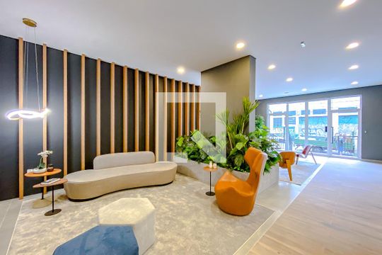 Área comum de kitnet/studio para alugar com 1 quarto, 40m² em Belenzinho, São Paulo