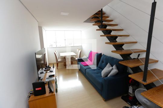 Sala de apartamento à venda com 2 quartos, 107m² em Inconfidentes, Contagem