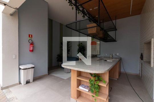 Área comum - Churrasqueira de kitnet/studio para alugar com 1 quarto, 25m² em Vila Olímpia, São Paulo