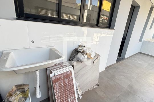 Área de Serviço de casa à venda com 2 quartos, 70m² em Vila Alto de Santo Andre, Santo André