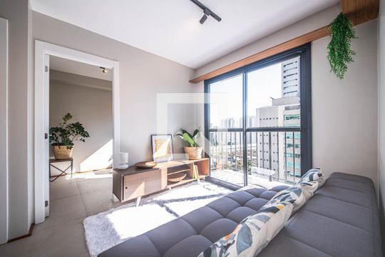 Sala de apartamento para alugar com 2 quartos, 39m² em Campo Belo, São Paulo