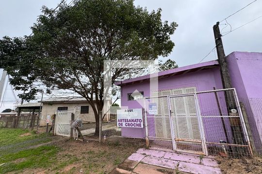 Plaquinha fachada de casa para alugar com 1 quarto, 24m² em Scharlau, São Leopoldo