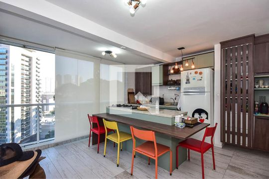 Varanda de apartamento à venda com 1 quarto, 38m² em Vila Andrade, São Paulo