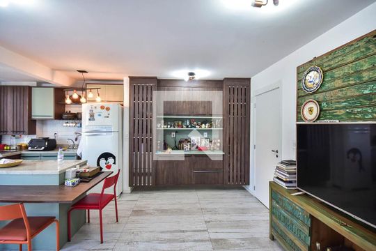 Sala de apartamento à venda com 1 quarto, 38m² em Vila Andrade, São Paulo